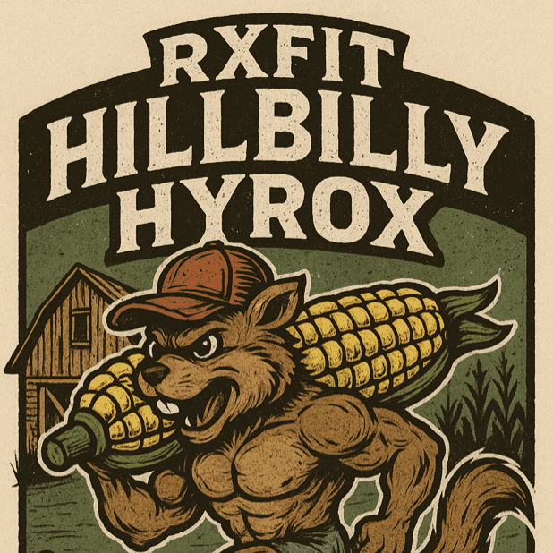 RxFit Hillbilly HYROX - A Team (2) Fitness Race with Backwoods Grit image